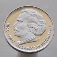 Польша 100 злотых 1975 115 лет со дня рождения Игнация Яна Падеревского