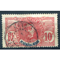 Французские колонии - Верхний Сенегал и Нигер - 1906/07г. - Луи Федерб, генерал, 10 с - 1 марка - гашёная [Mi 5]. #4-W1-135-A-1