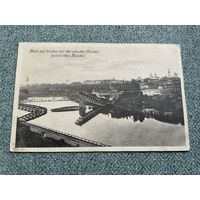 Гродна Гродно / Разбураны мост Агульны выгляд на горад Фельдпошта 12.12.1915 год