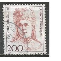 ФРГ. Берта фон Зутнер. Писатель. 1991г. Mi#1438.