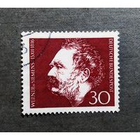 Марка Германия 1966 год Вернер фон Сименс