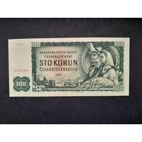 100 крон 1961  года. Чехословакий. aUNC. Распродажа