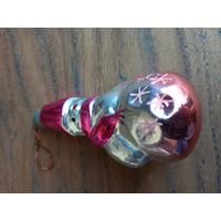 Игрушка елочная СССР, стекло.