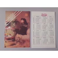 Карманный календарик.Страхование.1989 год