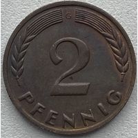 Германия 2 пфеннига 1965 г. G