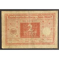Банкнота 2 марки 1920 год. Веймарская республика