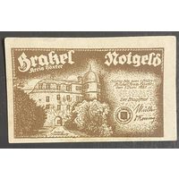 Нотгельд 50 пфеннигов 1921 год. Бракель. Веймарская республика