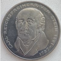 Германия 5 марок 1981 г. 150 лет со дня смерти Карла фом Штейна