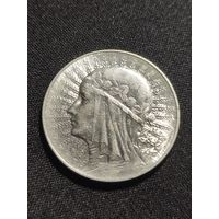 Польша. Ядвига. 5 злотых 1933 г.. Коллекционное состояние.