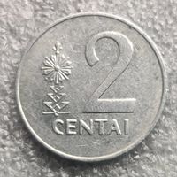 Литва 2 цента   1991 г.