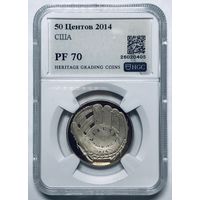 С рубля без мц! 50 центов 2014 США pf 70 бейсбол идеал! Top pop