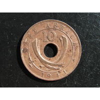 Британская Восточная Африка. 10 центов. 1941. С 20 копеек. Распродажа коллекции. Смотрите другие лоты.