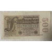 Банкнота 500 миллионов марок. Веймарская республика. С рубля без МЦ.