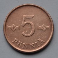 Финляндия, 5 пенни 1963 г.