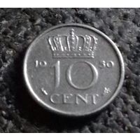 10 центов, Нидерланды 1950 г.
