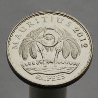 Маврикий 5 рупий 2012