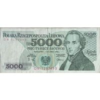 Польша 5000 злотых 1988 г.