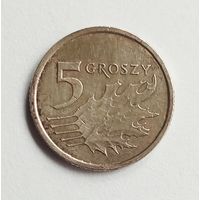 Польша. 5 грошей 2013 г.