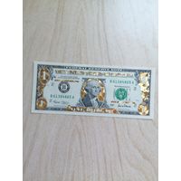 "Золотой доллар" США 2001 г UNC