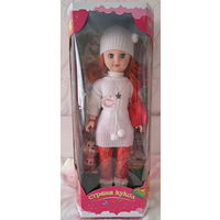 Кукла большая Стела с собачкой, озвученная, новая, РБ