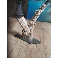 Трубка старинная  глина кость рабочая.