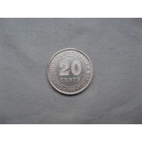 Малайя 20 центов 1939 год  Георг VI от 1 рубля без минимальной цены