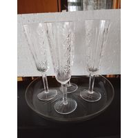 Бокалы 19см хрустальСССР