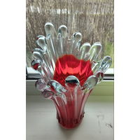 Винтажная ваза из муранского стекла.