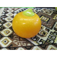 Мандарин, цветное стекло, 6х7 см.