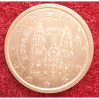 7006:  2 евроцента 2001 Испания