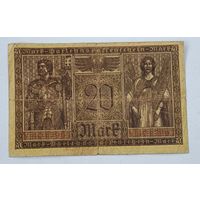1918 год Германия 20 марок