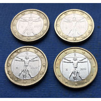 Италия 1 евро 2007, 2008, 2009, 2010