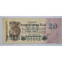 1923 год Германия 20 000 000 марок