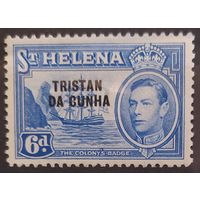 Британские колонии. Остров Тристан Да Кунья, 1952 г. SG7 MLH