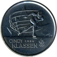 Канада 25 центов, 2009 Синди Классен - шестикратный призёр Олимпийских игр UNC