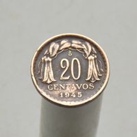 Чили 20 сентаво 1945