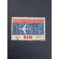 Нидерланды 1959г.  40 лет авиакомпании KLM