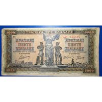 Греция 5000 драхм 1942 г