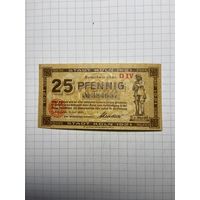 Нотгельд 25 пфеннигов Германия -3012