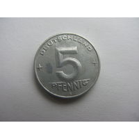 ГДР 5 пфеннигов  1953  Е