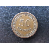 Ангола. 50 центавос. 1953. С 20 копеек. Распродажа коллекции. Смотрите другие лоты.