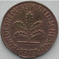 Германия 10 пфеннигов 1977 г. F