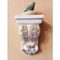 - КРОНШТЕЙН ПТИЧКА НА КАМНЕ 34х17х10 см Из серии реплики мировых шедевров Голландия