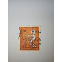 Марка Германия 1966 год Католический день 30