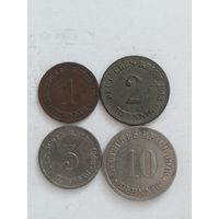 Набор монет Германии. 1898-1913гг.