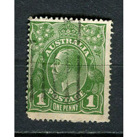 Австралия - 1926/1930 - Георг V 1Р - [Mi.70XA] - 1 марка. Гашеная.  (Лот 12JR)-T3P19