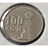Узбекистан. 100 сом 2018 года. (*).
