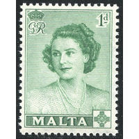 Мальта 1950 ** Визит принцессы Елизаветы. марка из серии. Британские колонии