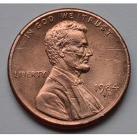 США, 1 цент  1984 г. D