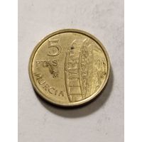 Испания 5 песет Мурсия 1999